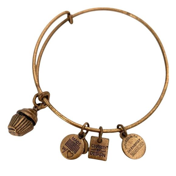 Alex and Ani Cupcake Charm Bangle / Bracelet - Picture 1 of 4
